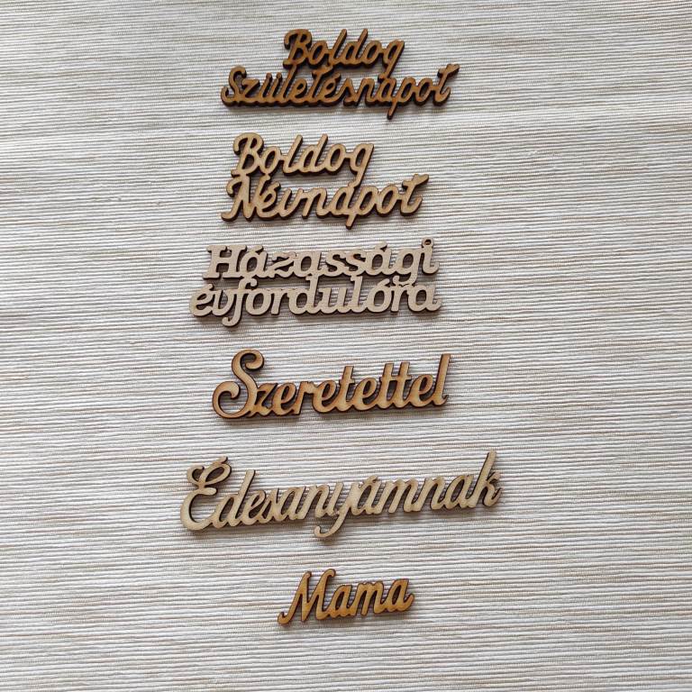 szeretettel fa felirat kiegészítő