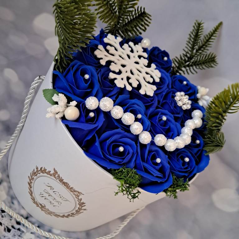 Jégvirág - szappanvirág doboz