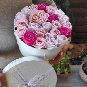 csupa pink szappanvirág doboz