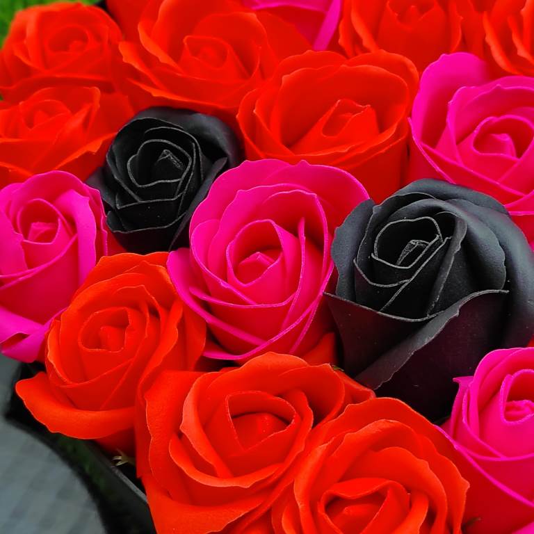 sarki fény szappanvirág doboz