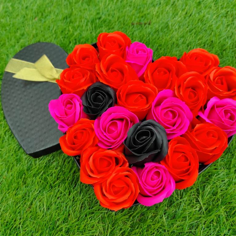 sarki fény szappanvirág doboz