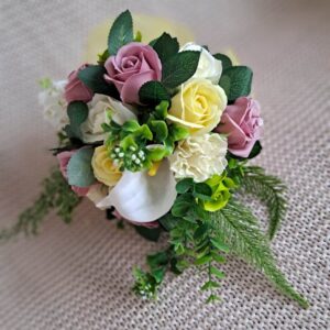 titok szappanvirág csokor