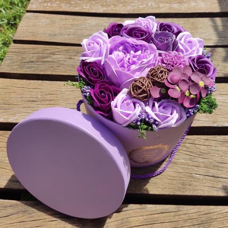 Provence - szappanvirág doboz