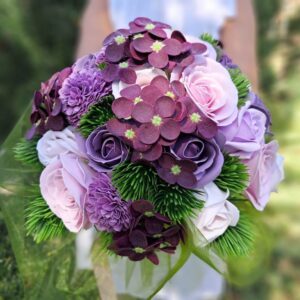 Lila álom - szappanvirág csokor