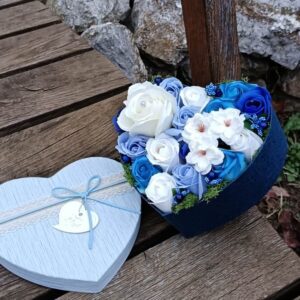 Kékség - szappanvirág doboz