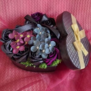 Emlékezés - szappanvirág doboz