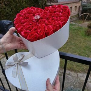 Valentin - szappanvirág doboz