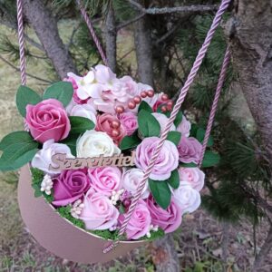 Rosy - szappanvirág asztaldísz